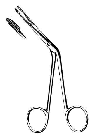 AMG Hartmann Ear Forceps - Hartmann Ear Forceps, stainless steel, serrated, 5 1/2 inch (14 cm) To obtain the maximum benefit from your instruments, follow the appropriate instrument cleaning procedures. Please consult our Guide for care and handling of st