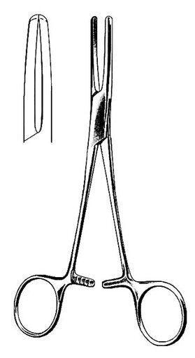 AMG Tubing Clamp Forceps - Tube Occluding Forceps, 6 1/4 in. (15.9 cm)), stainless steel To obtain the maximum benefit from your instruments, follow the appropriate instrument cleaning procedures. Please consult our Guide for care and handling of stainles