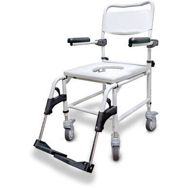 Zorbi Height Adjustable Shower Commode - Features: Height adjustable Infection control-friendly design Compatible with Zorbi™ Bags 764-104 and 764-106 and the 770-384 Commode Seat Adapter Weight capacity 275 lb / 125 kg Easy assembly Key Dimensions (a) Ba