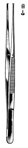 AMG Semkin Tissue Forceps - Semken Tissue Forceps, Fine, stainless steel, 5 inch (12.7 cm), 1 x 2 teeth To obtain the maximum benefit from your instruments, follow the appropriate instrument cleaning procedures. Please consult our Guide for care and handl