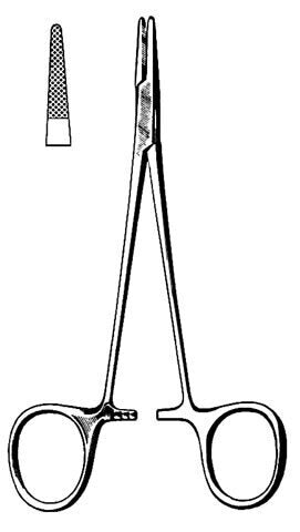 AMG Halsey Needle Holder 5", Smooth, German - Halsey Needle Holder, stainless steel, 5 inch (12.7 cm), smooth jaw To obtain the maximum benefit from your instruments, follow the appropriate instrument cleaning procedures. Please consult our Guide for care