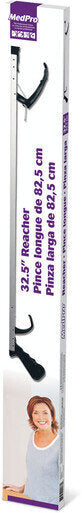 MedPro Reach Extender - This reach extender is a simple and effective grasping aid. It features an anodized aluminum shaft, plastic pistol-grip handle with trigger control mechanism, magnetic-tip, and rubber-grip.Size: 32.5 in (82.5 cm)