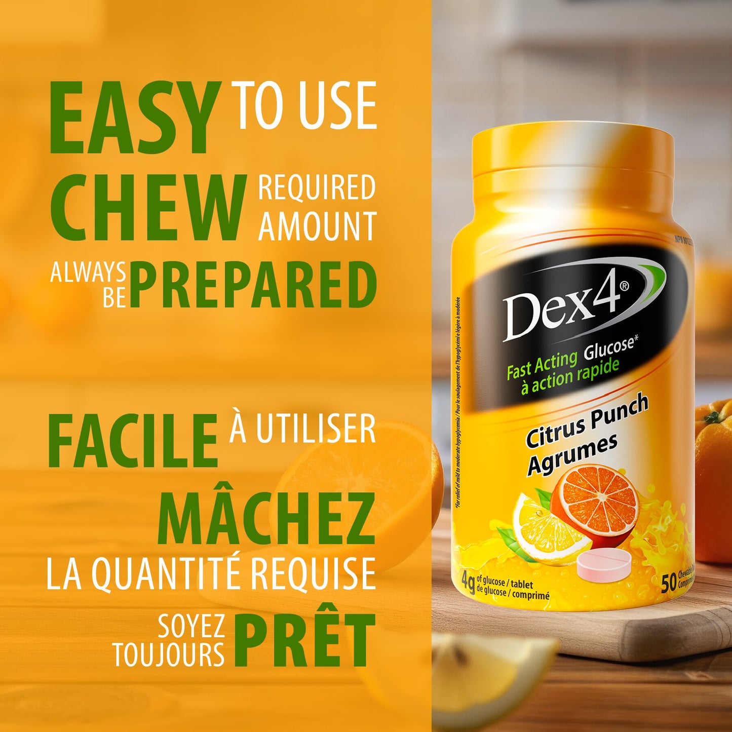 Dex4 Glucose Tablet Bottles (50 tablets)
