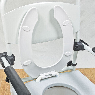 MedPro Defense Zorbi Toilet Seat for AquaCare & Euro Commode - Optional accessory for the 770-300, 770-305, 770-365, 770-375 commodes Provides a more comfortable experience for the patient Works with the Zorbi System to reduce the cleaning time required w
