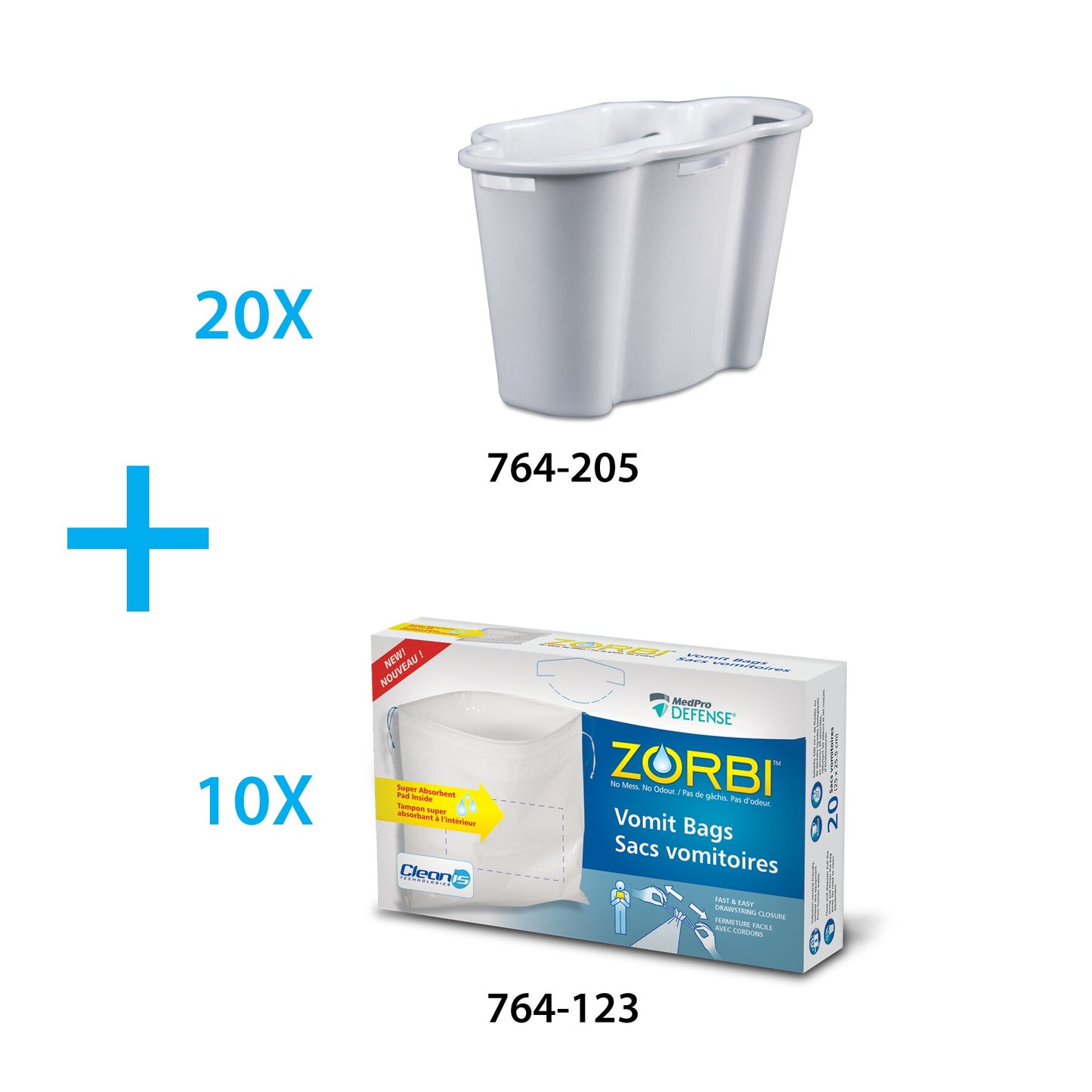 MedPro Defense Zorbi Classic Vomit Bags and Support Kit -