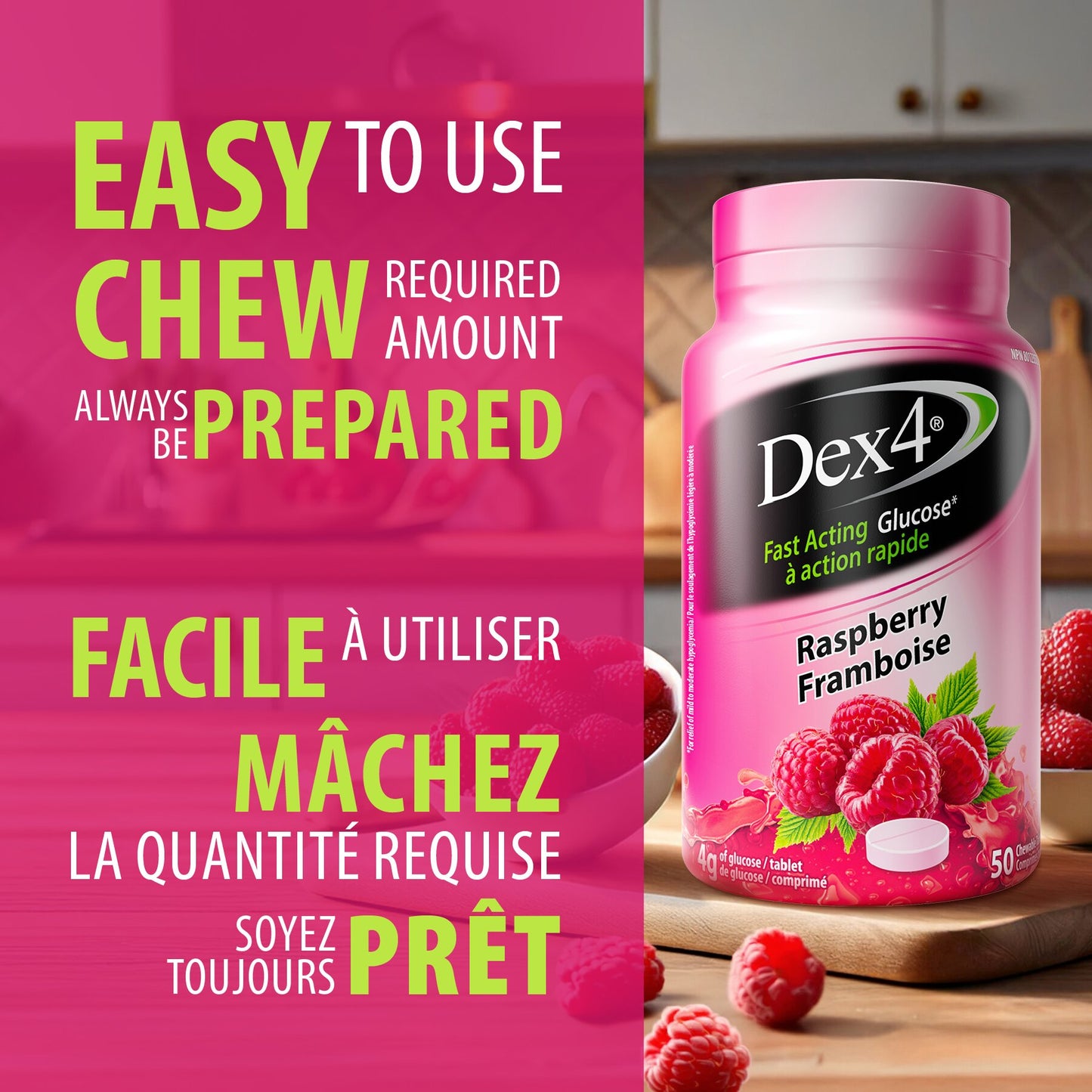 Dex4 Glucose Tablet Bottles (50 tablets)