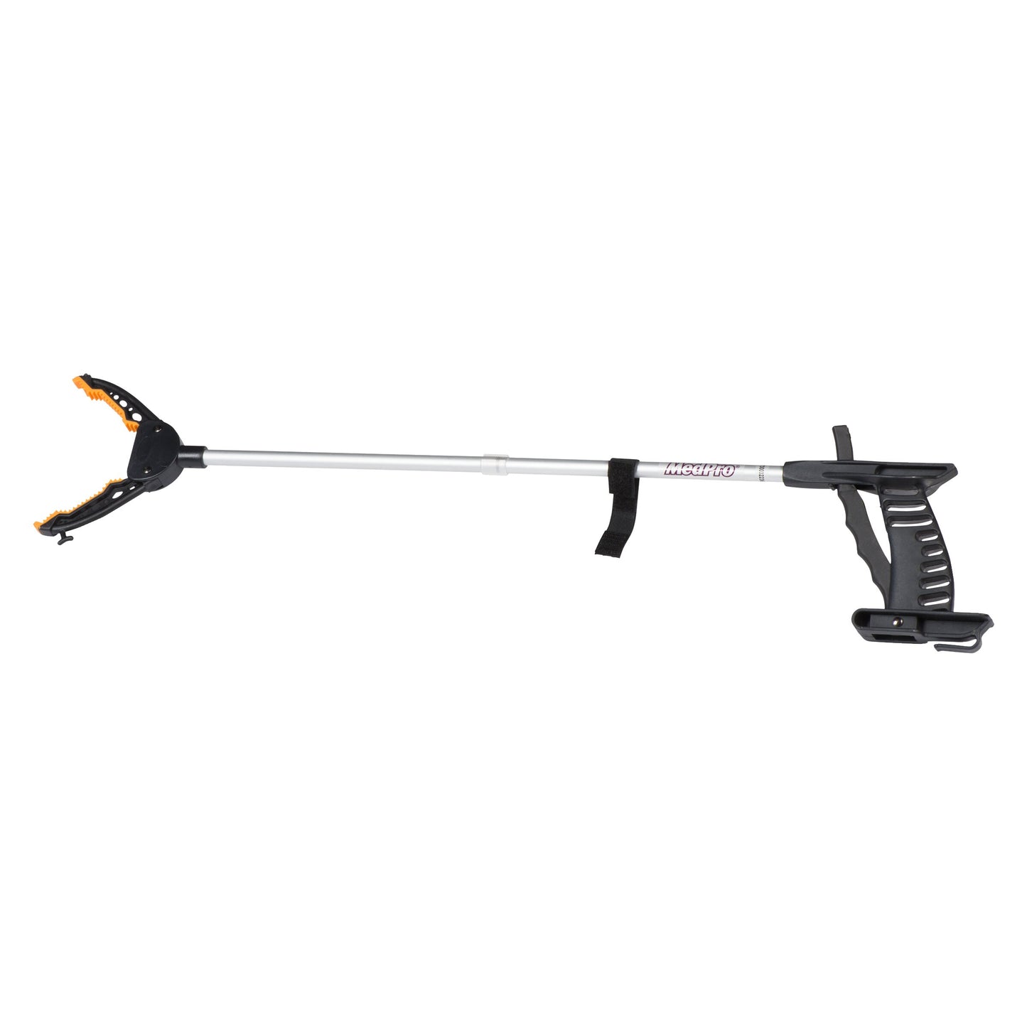 MedPro Ultra-Grip Folding Reacher - This folding reach extender is a simple and effective grasping aid. Useful in and around the whole house!30 in (76 cm) Folds for easy storage Rotating, anti-slip grip Use both hands for a stronger grip Adds 30" (76 cm)