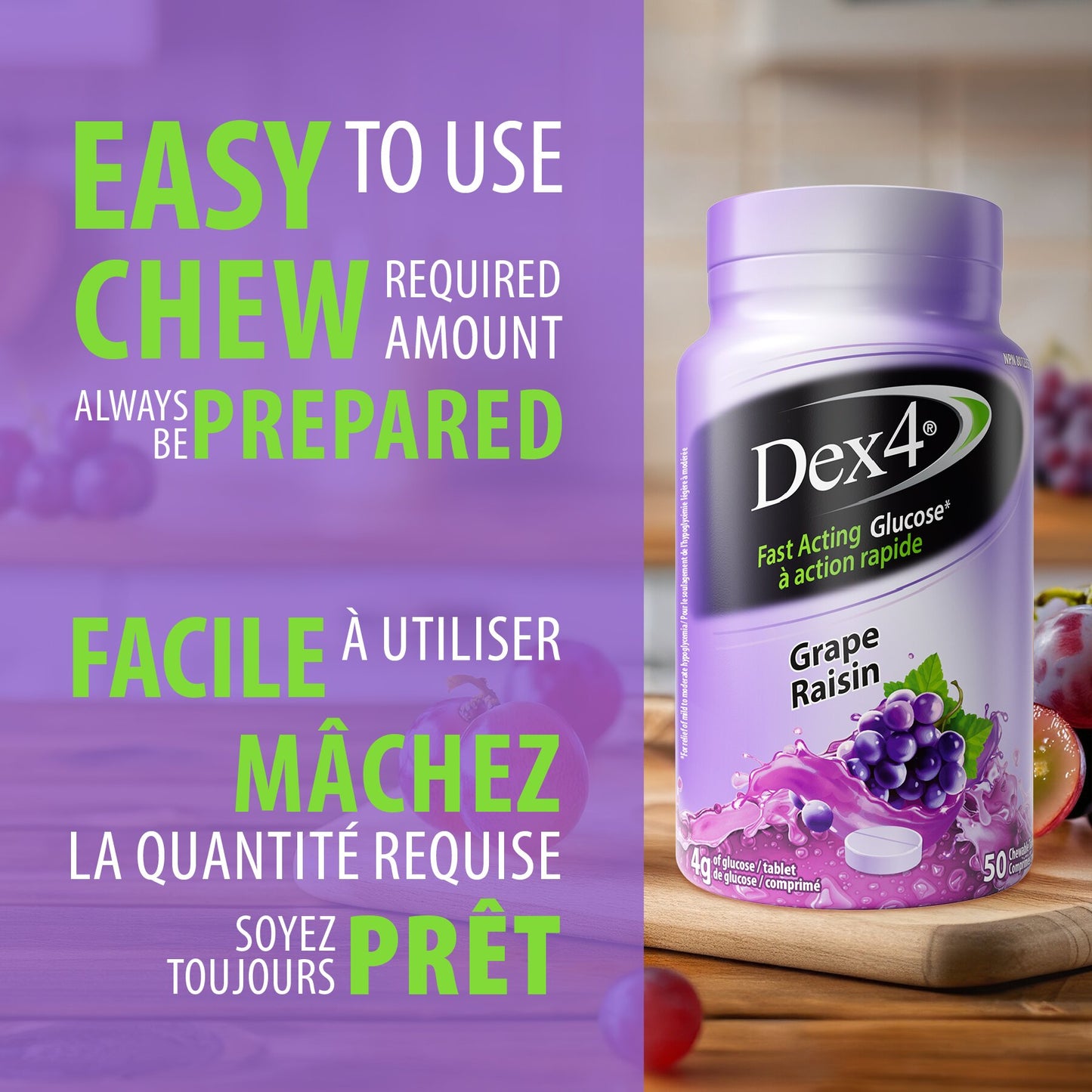 Dex4 Glucose Tablet Bottles (50 tablets)