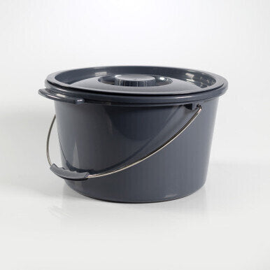 Replacement Commode Pail, for 770-315 - Replacement Commode Pail (5 l), Splash Guard And Cover (Dark Grey)Outside diameter of the top of the pail, including handles: 325 mm (12.8 in)Outside diameter of the top of the pail, excluding handles: 280 mm (11 in