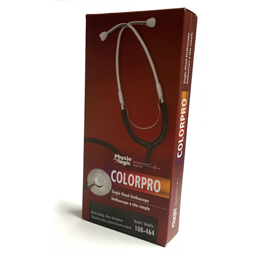 Physio Logic ColorPro Stethoscope - This stethoscope features colour coordinated, anodized aluminum dual head chestpiece, 22