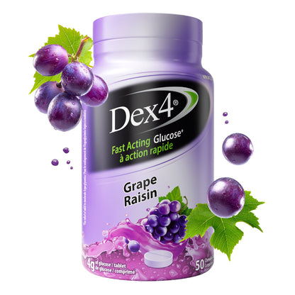 Bouteilles de comprimés de glucose Dex4