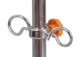 MedPro Drainage Bag Hooks - MedPro Drainage Bag Hooks for use with the MedPro Balance IV Stand• Chromed steel with orange plastic knob