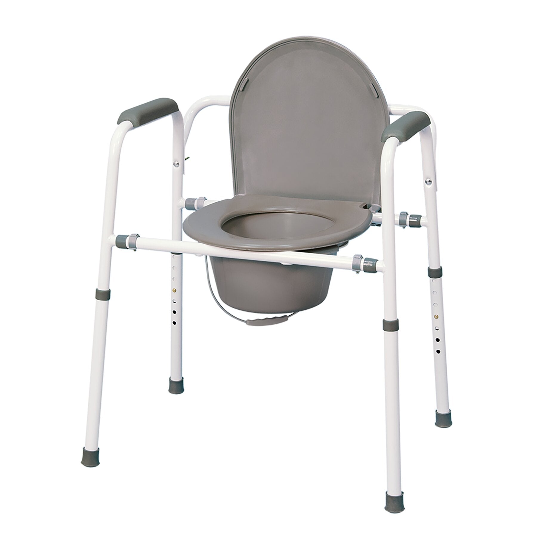 MedPro Homecare Commode - 3-in-1 Design: Commodes by MedPro provide a convenient and safer toilet alternative for people with reduced mobility. The Homecare Commode can be used as a bedside commode, toilet safety frame or raised toilet seat.Adjustable fra