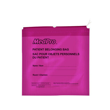 MedPro Patient Belongings Bags - Strong, reliable and disposable patient belonging bags ideal to collecting and transporting items including clothes, shoes and personal effects during transport.