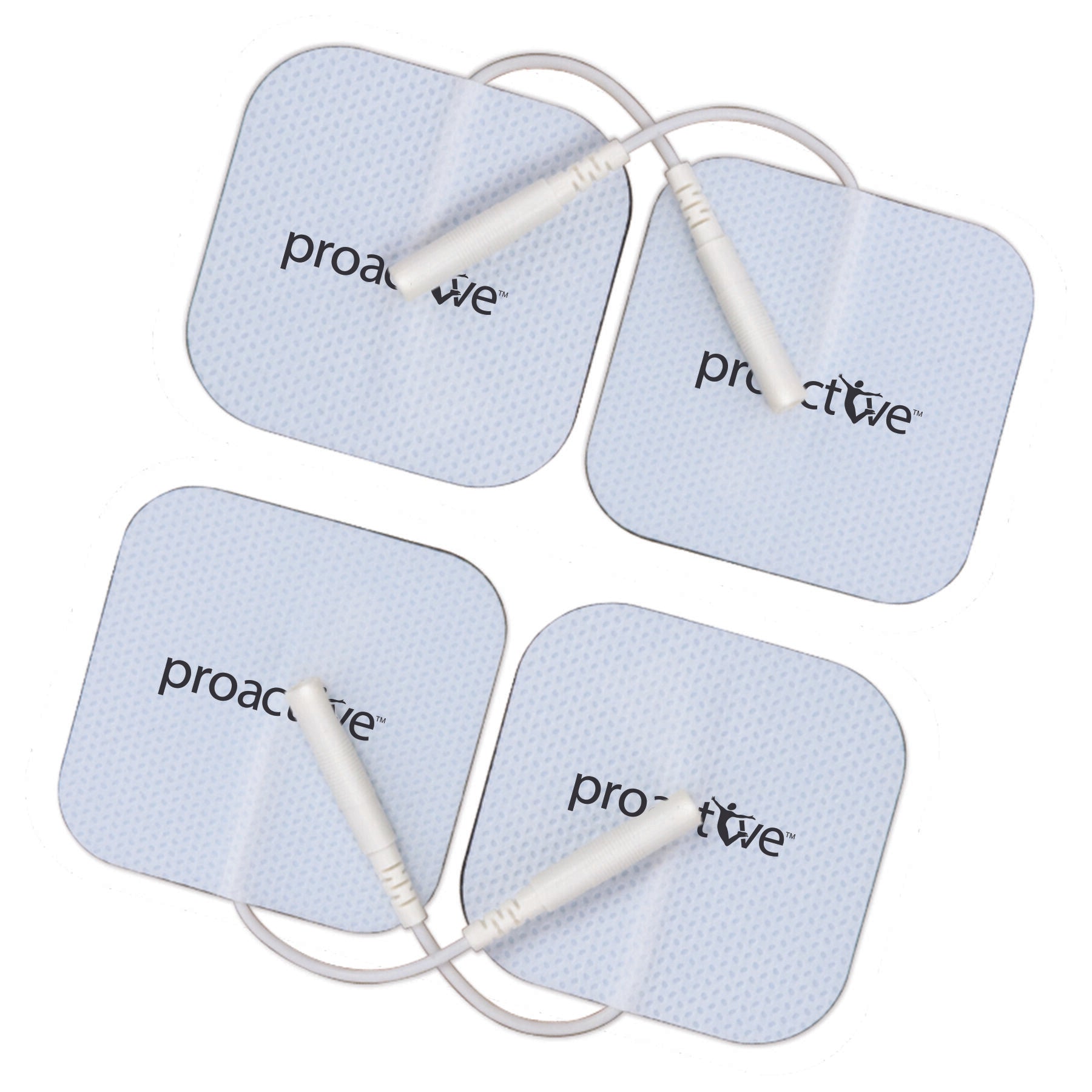 ProActive Gel Pads, Square - Self-adhesive, pre-gelled & reusable electrodes for use with most TENS and muscle electro stimulators Built-in conductive gel surface remains effective for up to 30 uses Flexible cloth backing allows the electrode to easily an