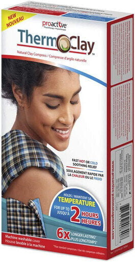 ProActive Therm-O-Clay Multi-Purpose Compress - Therm-O-Clay natural clay compress is a quick and effective solution that will help with pain relief. This Compress is an all in one Hot and Cold therapy that can be used on multiple areas on the body. Retai