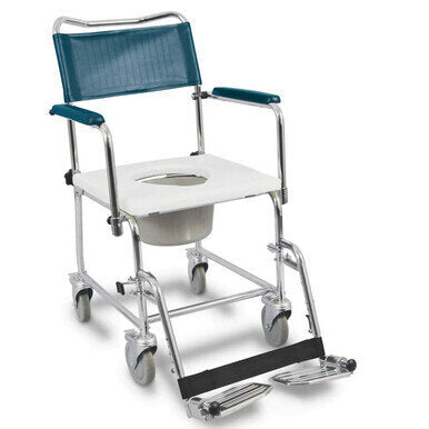 MedPro Defense Euro Commode with Drop Down Armests, Pail - IMPROVED! New Features Infection control-friendly: Seat has a smooth, easy-to-clean surface. Increased weight capacity: Securely accommodates patients weighing up to 350 lbs. Easier to transfer pa