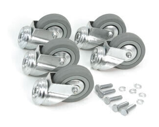 3-inch Non-Marking Swivel Casters - 3-inch Non-Marking Swivel Casters compatible with AMG I.V. stands 775-785 and 775-790