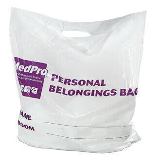 MedPro Patient Belongings Bags - Strong, reliable and disposable patient belonging bags ideal to collecting and transporting items including clothes, shoes and personal effects during transport.