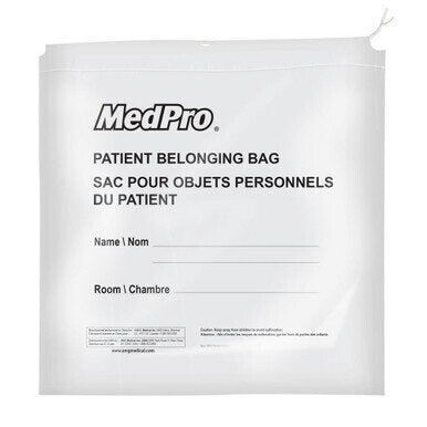 MedPro Patient Belongings Bags - Strong, reliable and disposable patient belonging bags ideal to collecting and transporting items including clothes, shoes and personal effects during transport.