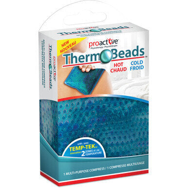 ProActive Therm-O-Beads Multi-Purpose - Therm-O-Beads™ offers 20 minutes of highly effective hot or cold therapy. With the Temp-Tek™ Innovation, Therm-O-Beads™ offers 2 zones of temperature, a maximum side and a medium side*. Effective Treatment: Quick an