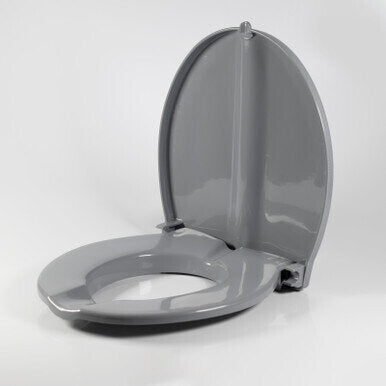 Comfort Toilet Seat and Cover - Comfort Toilet Seat and Cover, Grey, for the 770-317 Commode