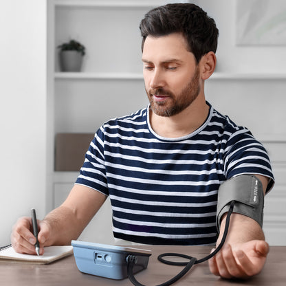 Physio Logic EssentiA+ Blood Pressure Monitor - EssentiA+ Blood Pressure Monitors by Physio Logic offer easy to use features for optimal accuracy and comfort. This fully automatic BP monitor for home use is designed with an extra large easy to read screen