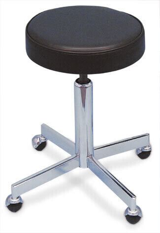 AMG Wartenberg Neuro Pinwheel - This Adjustable Revolving Stool features a 13" (33 cm) diameter padded vinyl seat, chromed plated steel construction, and 2" (5 cm) ball casters.Adjustable from 20" to 29" (50.1 to 73.7 cm) in height.