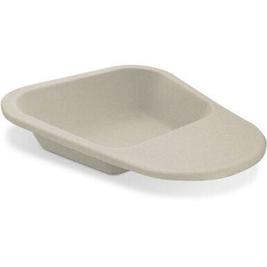 MedPro Defense Disposable Pulp Fracture Bedpan - Designed for patient comfort and for use with a slipper pan support. Slide under a less mobile patient. Will not adhere to moist skin. Easy to handle: flat bottom and end surfaces. Lightweight and easy to c