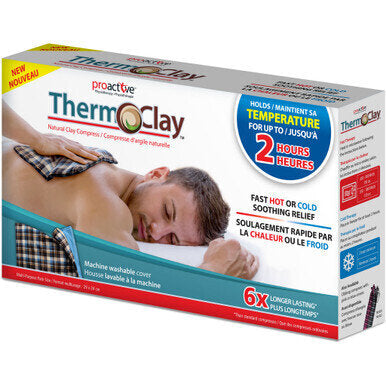 ProActive Therm-O-Clay Multi-Purpose Compress - Therm-O-Clay natural clay compress is a quick and effective solution that will help with pain relief. This Compress is an all in one Hot and Cold therapy that can be used on multiple areas on the body. Retai