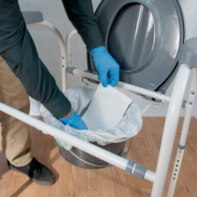 Zorbi Hygienic Biodegradable Bedpan Liners - ZORBI™ bags, pads and powder are a quick and convenient method of disposing liquid human waste while minimizing its contact with equipment or staff. All ZORBI™ bags contain a water soluble pad made with Super A