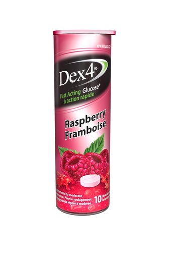 Dex4 Glucose Tablet Tubes - Dex4® provides FAST and EFFECTIVE relief of mild to moderate hypoglycemia with a variety of great tasting flavours. Dex4 offers choice and convenience with 4 grams of glucose per tablet that are easy to chew and dissolve quickl