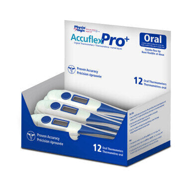 Physio Logic Accuflex Pro+ Digital 10 Second Thermometer - Accuflex®Pro+ single-patient digital thermometers can help to prevent the risk of cross-contamination, nosocomial infections and make it easy to prevent the spread of contamination among patients.