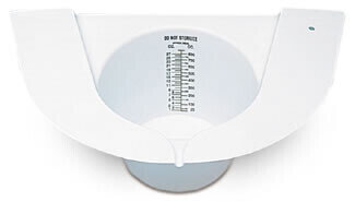 Specimen Measure - 760-630 - Toilet top design, capacity of 790 cc (27 oz), graduated.