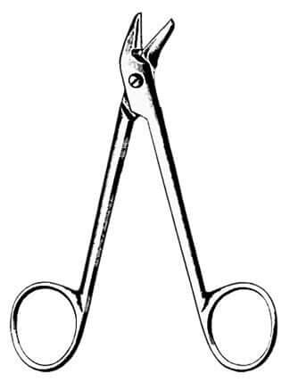 AMG Universal Suture Scissors - Universal Wire and Suture Scissors, stainless steel, 4 1/2 inch (11.5 cm) To obtain the maximum benefit from your instruments, follow the appropriate instrument cleaning procedures. Please consult our Guide for care and han