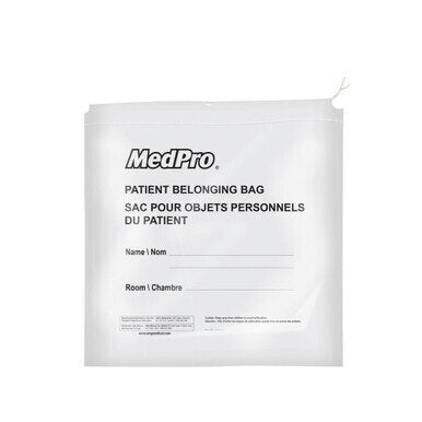 MedPro Patient Belongings Bags - Strong, reliable and disposable patient belonging bags ideal to collecting and transporting items including clothes, shoes and personal effects during transport.