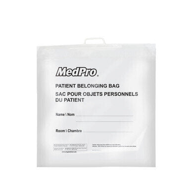 MedPro Patient Belongings Bags - Strong, reliable and disposable patient belonging bags ideal to collecting and transporting items including clothes, shoes and personal effects during transport.